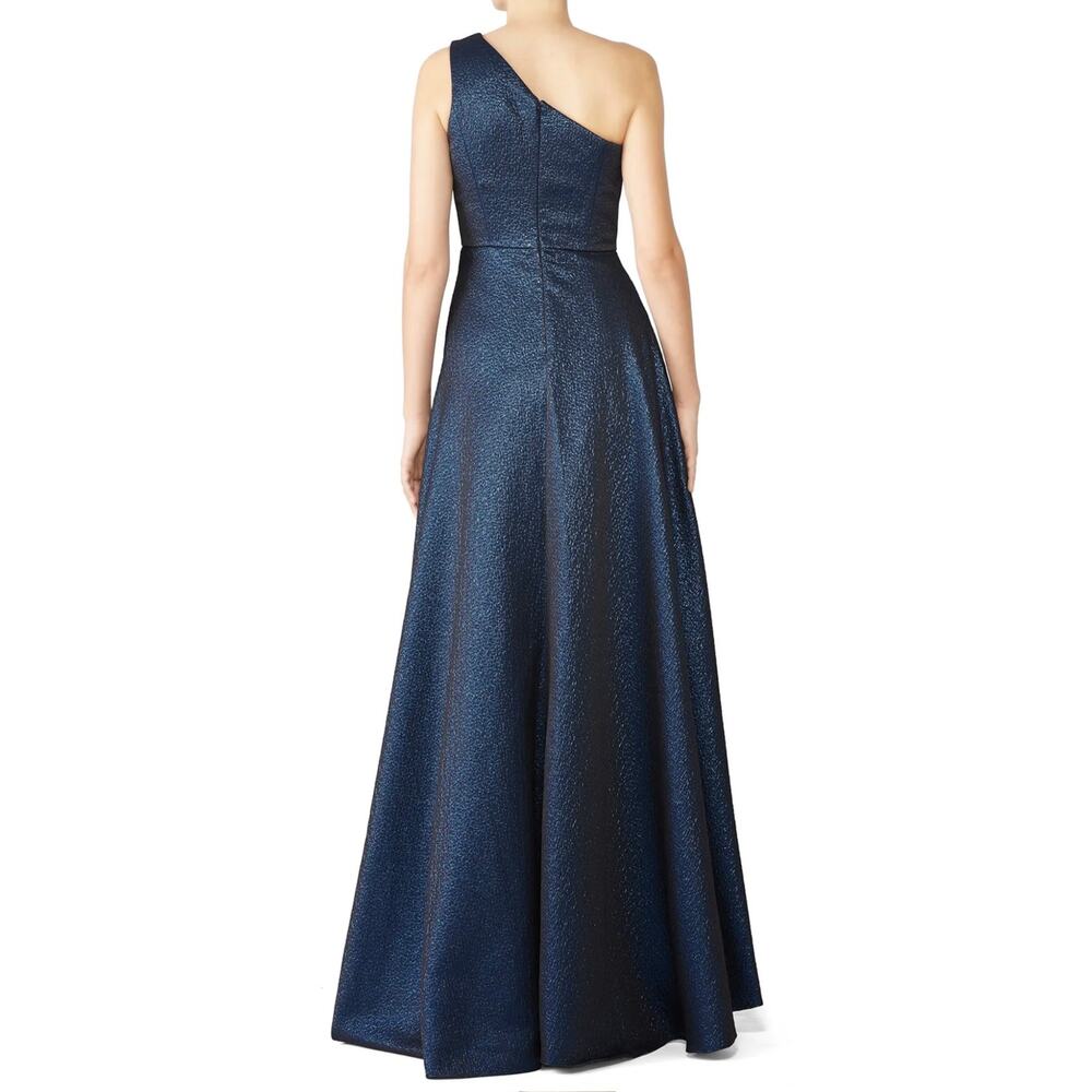 Monique Lhuillier Navy Odyssey Gown 6 - Picture 2 of 11